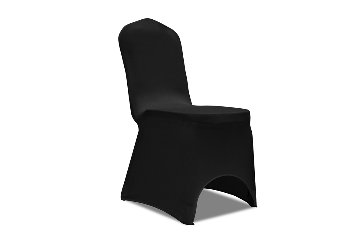 Housses de chaise noires Housses de chaise noires
